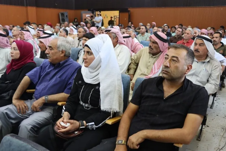 Meeting of residents from Deir Hafer-Maskana: SDF as guarantee of security ,stability