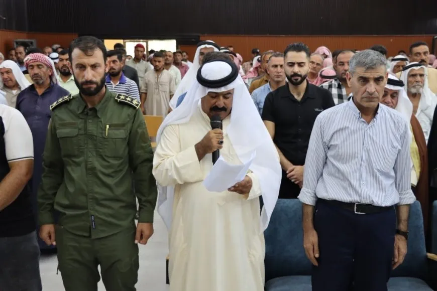 Meeting of residents from Deir Hafer-Maskana: SDF as guarantee of security ,stability
