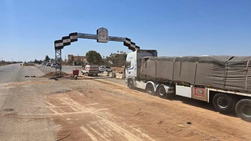 UN aid convoy reaches Sweida via highway for the first time