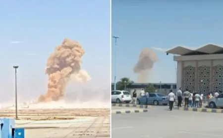 Explosions heard near Damascus International Airport