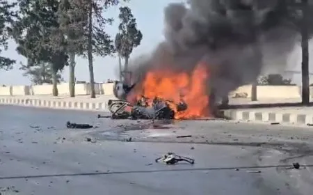 ANHA correspondent: Drone attack targets leaders in Turkistan Party,  HTS on Aleppo Road