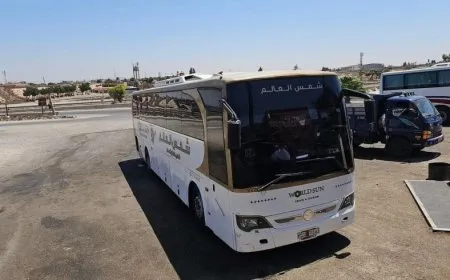 Transitional Government Forces detain bus for transport company in Sweida