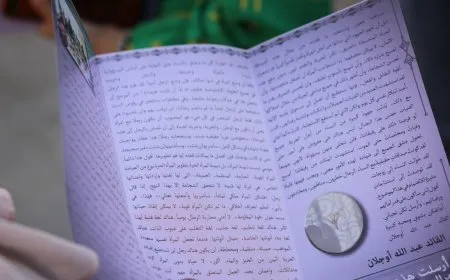 Brochure distribution in Aleppo demands physical freedom for Leader Abdullah Ocalan
