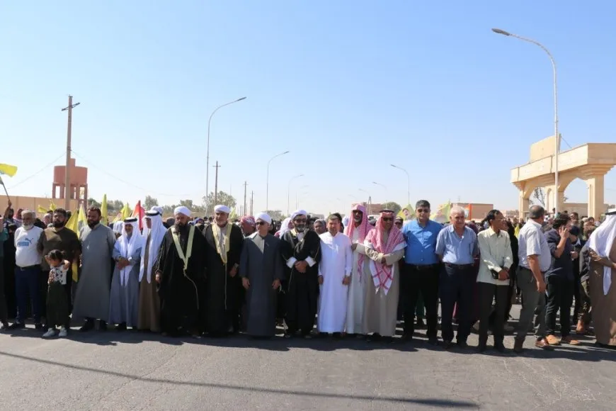 Massive crowds in Tabqa call for Ocalan's physical freedom