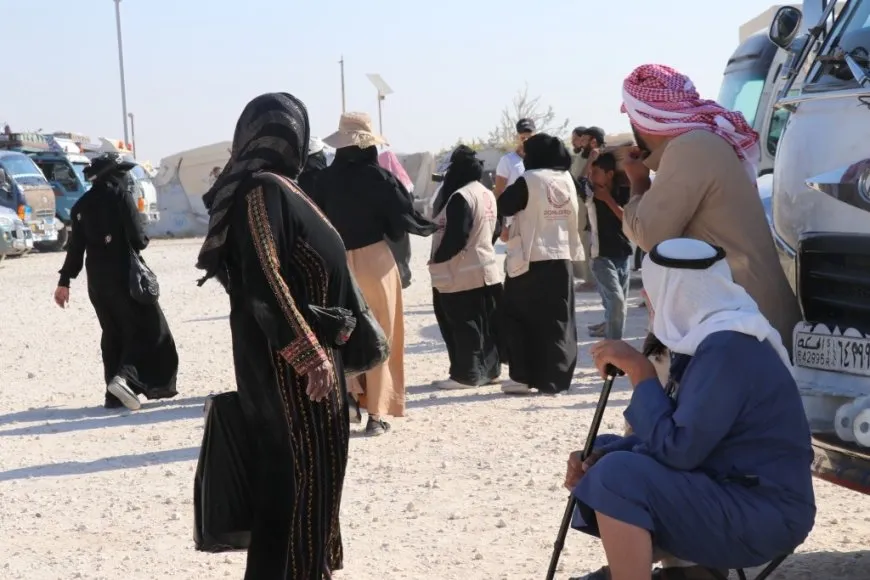 2nd convoy of voluntary return departs from Tabqa to Syrian interior