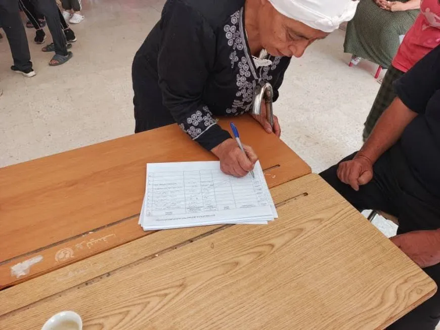 self-determination campaign in Sweida collecting signatures both online, on ground