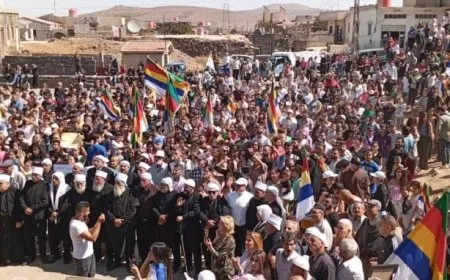 Sweida residents Demonstrate for safe return, release of abductees