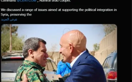 SDF's Abdi meets U.S. Envoy, CENTCOM chief to discuss stability in Syria, counter-terrorism