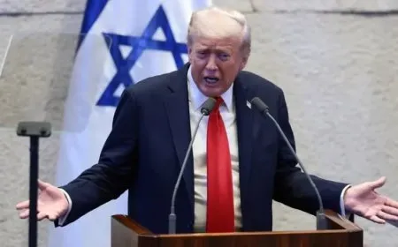 Trump addresses the Knesset promising new Middle East