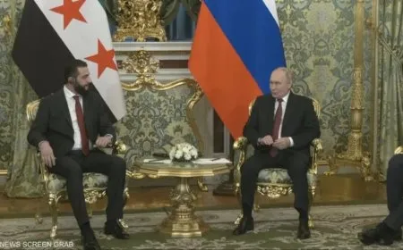 Putin and Al-Sharaa Meet at Kremlin