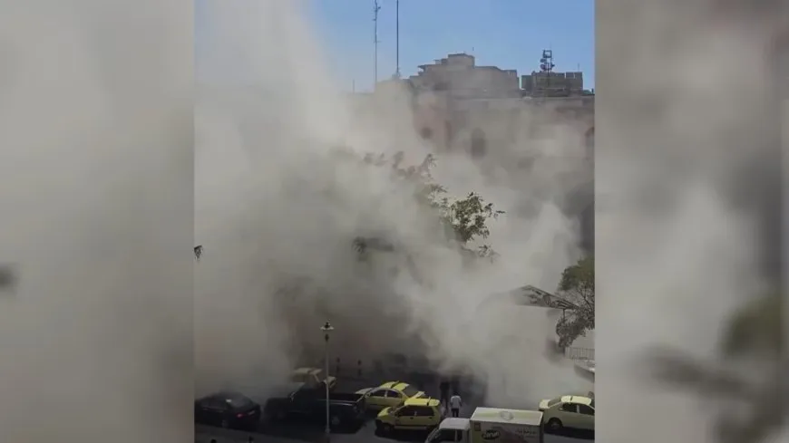Several people wounded, trapped under rubble due to Saraya collapsed building in Damascus