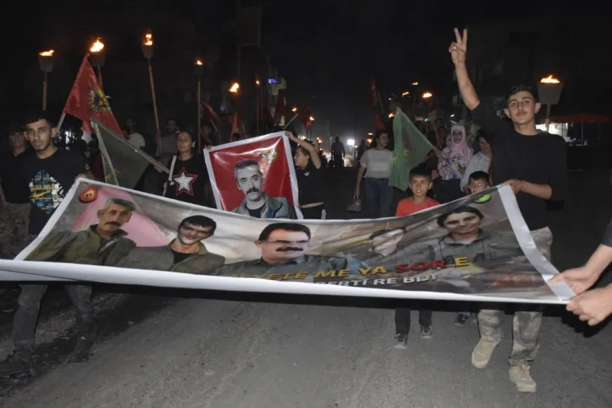 Night rallies for physical freedom of leader Abdullah Ocalan