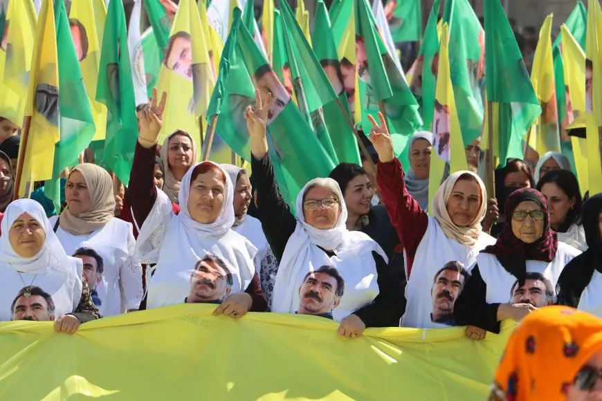 Thousands chanted slogans, "No Life Without Leader"