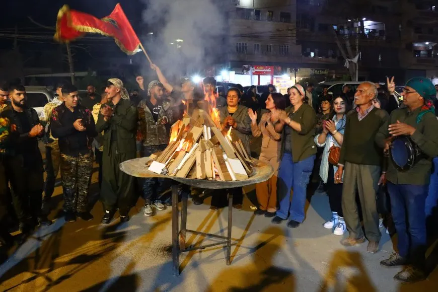 Newroz flame lit in Qamishlo in response to Transitional Government’s decision