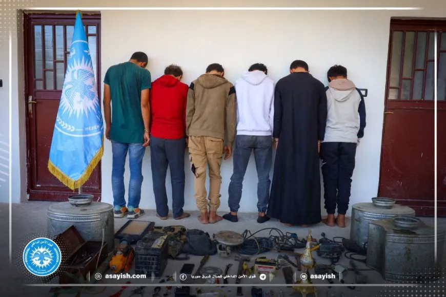 Criminal network in Tabqa dismantled on charges of theft, arms trafficking, drug use