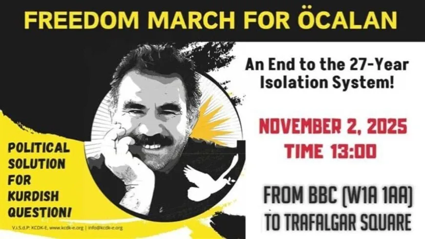 London to witness rally demanding freedom of Leader, solution to Kurdish Issue
