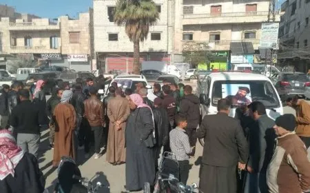 protests in Manbij condemning the crimes of Turkish-Backed mercenaries