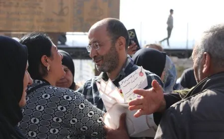 Fighter in Kurdistan Liberation Movement arrives in Sheikh Maqsoud after 32 years in Turkish prisons