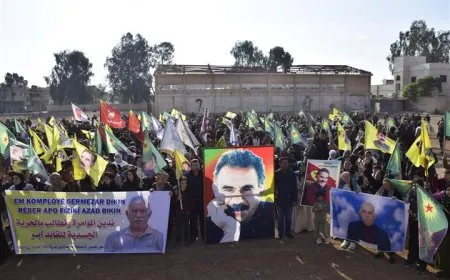Popular marches demanding physical freedom of leader Ocalan, his right to hope