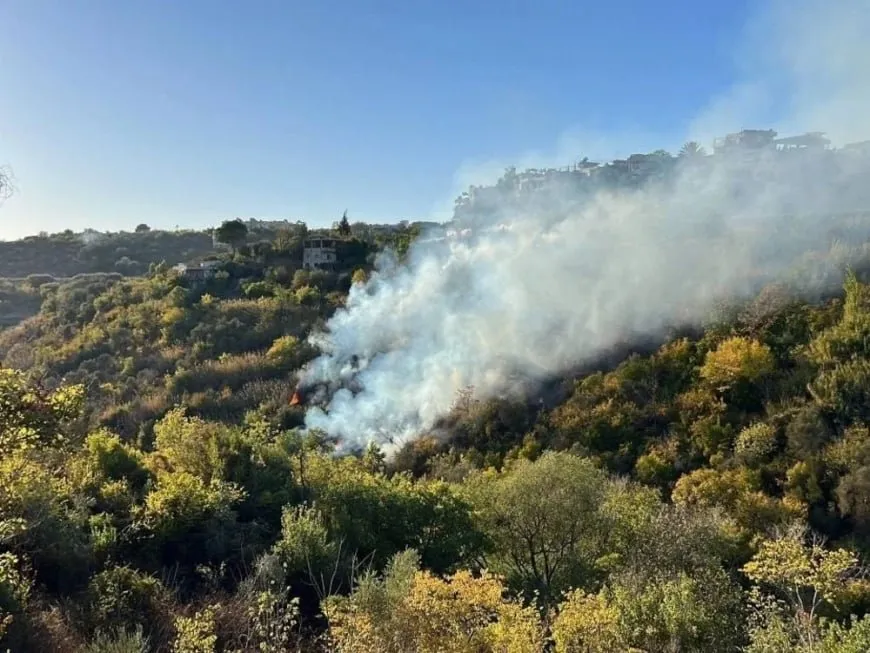 Fire in Latakia sparks fears of spreading to farmlands