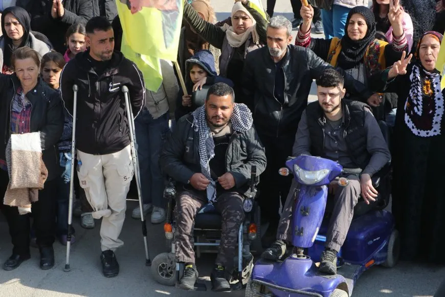 Residents of Hasakah, IDPs call for physical freedom of Leader Ocalan 