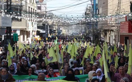 Thousands of Jazira residents demand leader Ocalan's freedom 