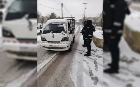 Traffic Authority in NE, Syria urges drivers to beware of skidding