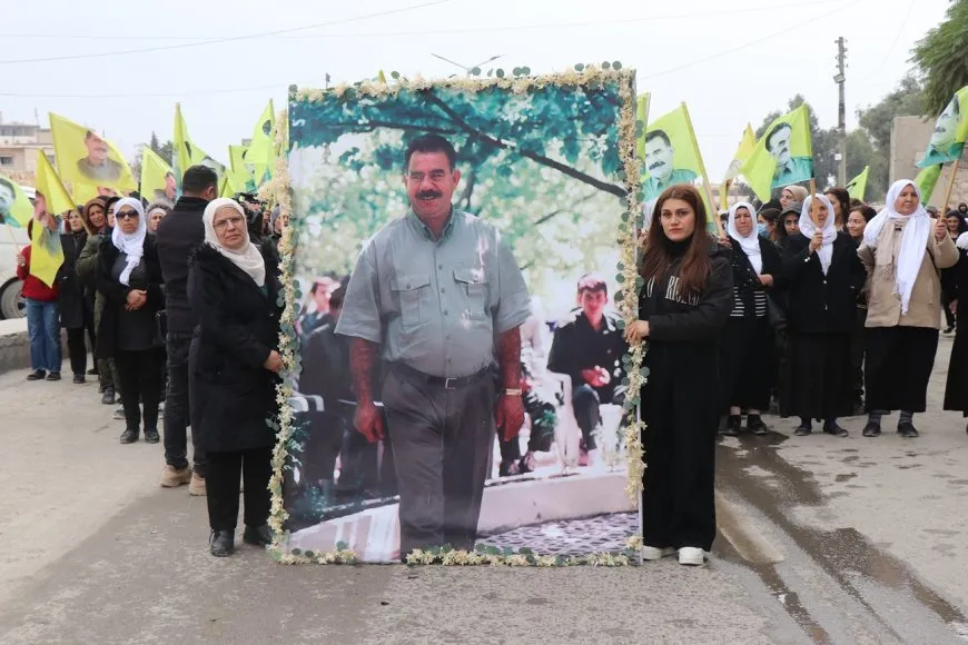 Rally in Aleppo calls for leader Ocalan’s physical freedom