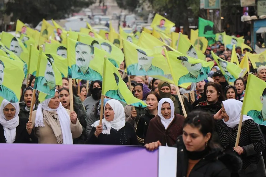 Rally in Aleppo calls for leader Ocalan’s physical freedom