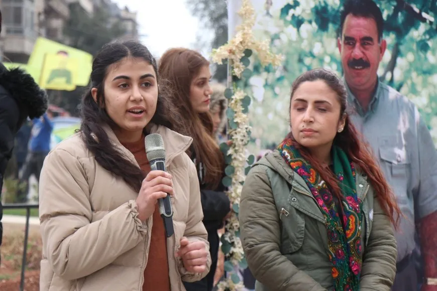 Rally in Aleppo calls for leader Ocalan’s physical freedom