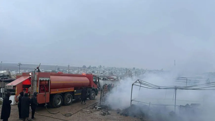 Fire sweeps through tents at Yazidi camp north of Zakho