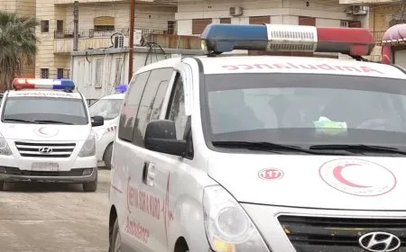 Humanitarian medical convoy of Kurdish Red Crescent heads from Hasaka to Aleppo