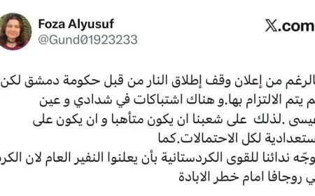 Fawza Youssef calls on Kurdish forces to declare general mobilization