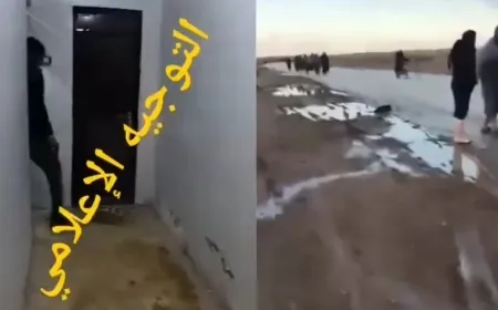 Scenes of Interim govt militants removing ISIS detainees from Al-Shaddadi Prison