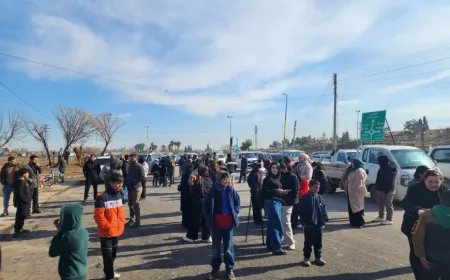 Thousands people from North Kurdistan rally in Nusaybin in support of Rojava