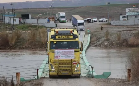 13 new trucks from Barzani Charity Foundation enter Rojava