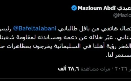 Phone Call between Mazloum Abdi and Bafel Talabani
