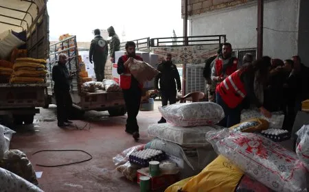 Over 500 aid trucks reach Jazira to support displaced families
