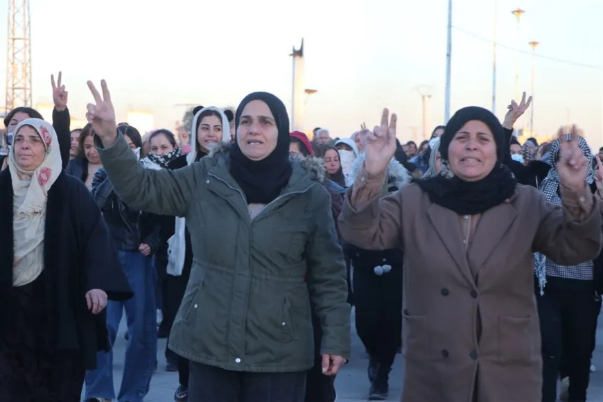 Protest Held in front of International Coalition base condemning international silence