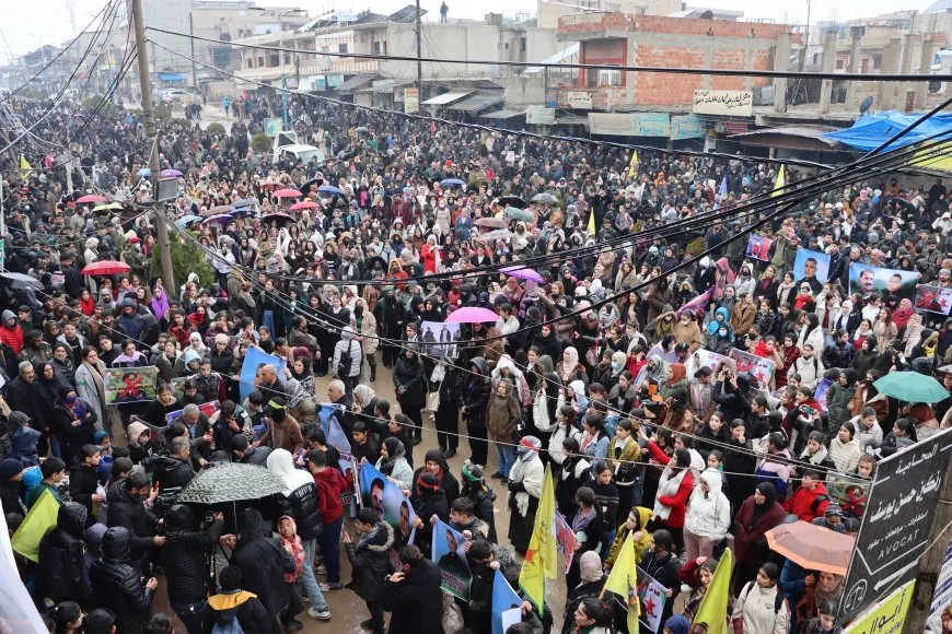 Thousands residents rally in protest against attacks on Sheikh Maqsoud, Ashrafiyeh