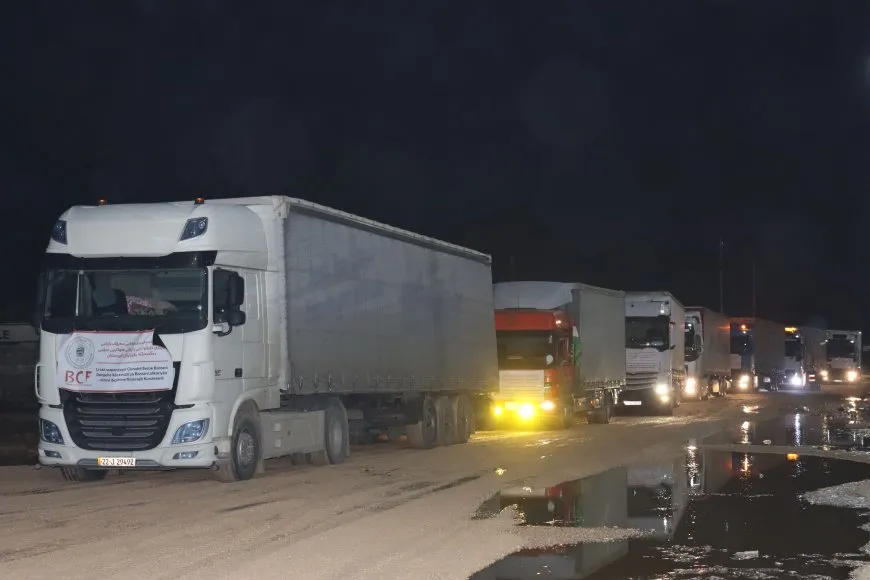Aid convoy from Southern Kurdistan reaches Qamishlo