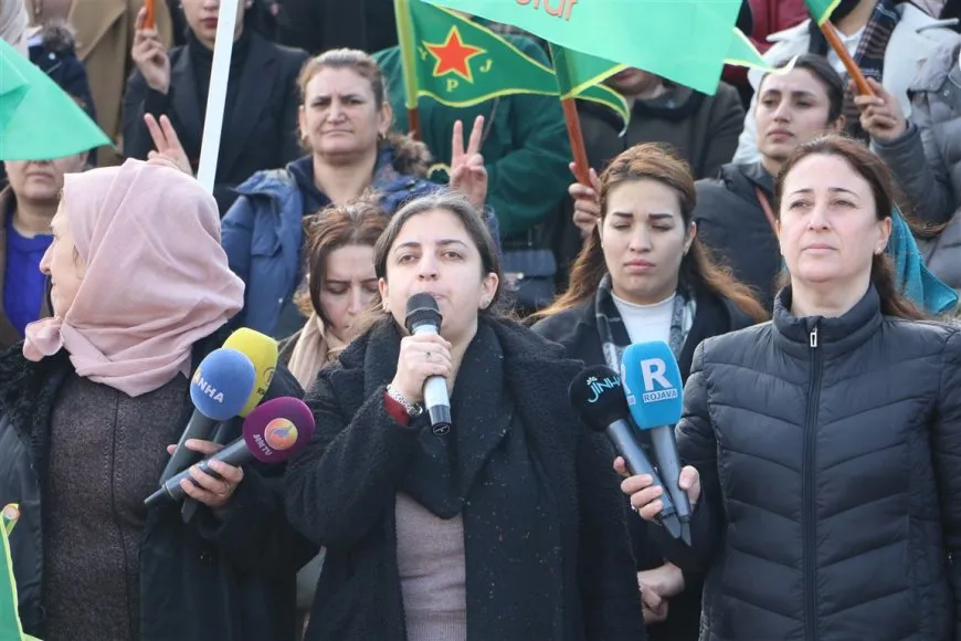 Protest against attacks on Rojava, violation of truce
