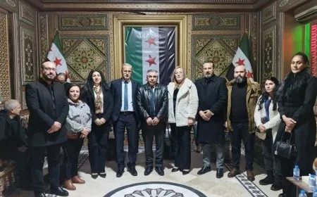 Syriac delegations, Syrian National Party visit governor of Hasakah to congratulate him
