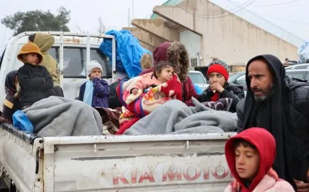Journey of displacement under fire