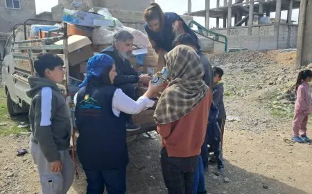 Aid distributed to residents in besieged Kobani