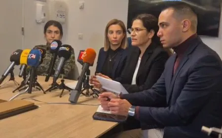 Ilham Ahmed, Rohalat Afrin hold press conference ahead of EU Parliament meeting