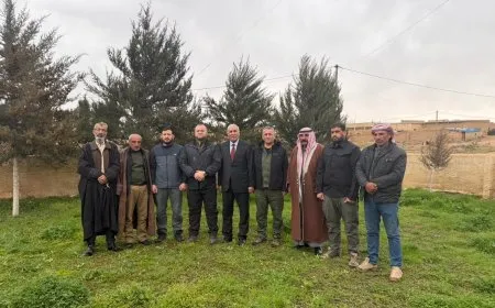 Asayish Leader Siyabend Afrin visits Tal Brak, Tal Hamis