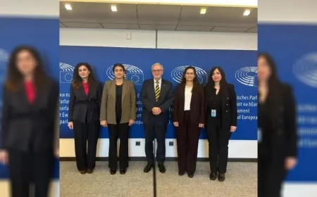 Ilham Ahmed, Rohilat Afrin discuss Kurdish rights with European Parliament