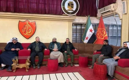 Internal Security leader meets with Sheikh of Shammar Tribe, commander of al-Sanadid Forces
