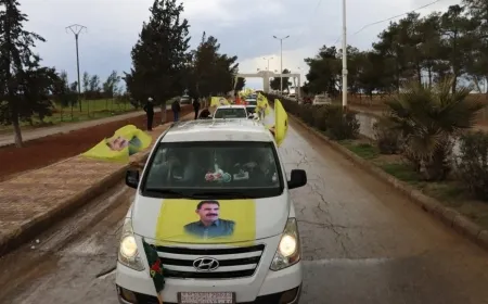 Residents of Tirbespiyê hold march following leader Ocalan’s Message
